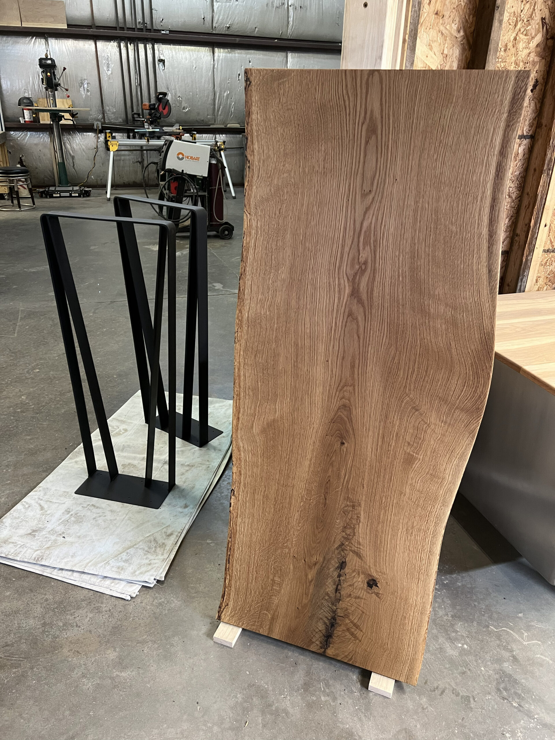 Live Edge Table Legs and Top